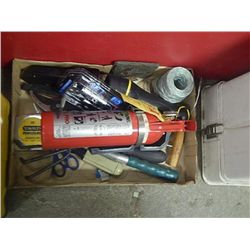 BOX OF ASSORTED TOOLS