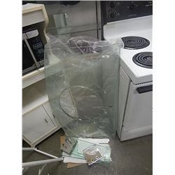 NEW BATHROOM COUNTER TOP - GLASS TOP WITH BACKSPLASH