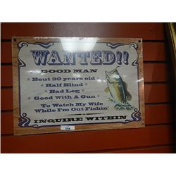 METAL SIGN - WANTED