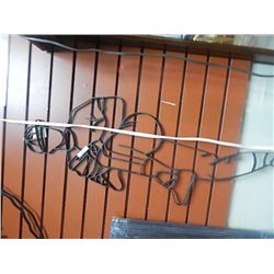 WROUGHT IRON WALL HANGING - BASEBALL