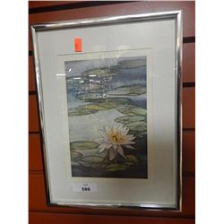 FRAMED PICTURE - LILLY PAD