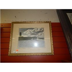 FRAMED PICTURE - SAILBOAT - SIGNED