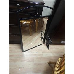 METAL FRAMED MIRROR - NEW