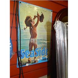 METAL SIGN - SEA SIDE