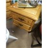 Image 1 : PINE NIGHT TABLE - 2 DRAWER