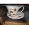 Image 2 : HOT CHOCOLATE MUGS AND SAUCERS - NEW - BX OF 6 STRAWBERRIES