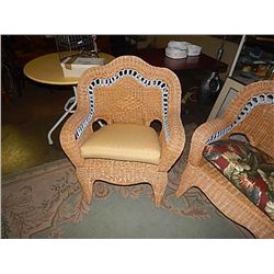 RATTAN CHAIR WITH CUSION