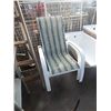 Image 2 : PATIO CHAIRS - WHITE - STACKING 2 X BID 2 X BID