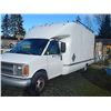 Image 2 : **** STOA - 1999 - CHEV - CUBE VAN - RUNING AND DRIVABLE - GAS - SHELVING FRAMING IN 16' FIBRE GLASS