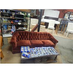 VINTAGE SOFA - RUST COLOR VELVET