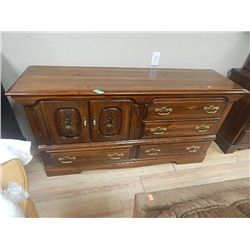 FRENCH PROVINCIAL DRESSER WIITH FLOWERS - 2 DOOR , 4 DRAWERS