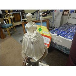 CERAMIC LADY STATUE