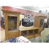 Image 2 : OAK 3 SECTION MEDIA UNIT - NEW - CAN BE COMBINED WITH MEDIA TOWERS