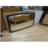 Image 1 : LARGE MAHOGANY FRAMED MIRROR - NEW
