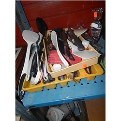 LOT OF UTENSILS & CUTLERY & TRAYS