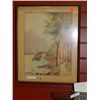 Image 4 : FRAMED PICTURE - PETTI POINT - MAN ON HORSE PLUS 3 OTHER FRAMED PICTURES