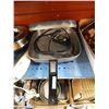 RETRO ELECTRIC FRY PAN WITH LID & CORD