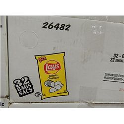 CASE LAYS ORIGINAL CHIPS - 32 BAGS PER CASE