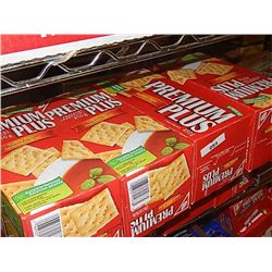 PREMIUM PLUS CRACKERS - SALTED - 4 BOXES - 450G EA