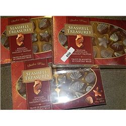 SEA SHELL TREASURES CHOCOLATES - 3 BOXES OF 20