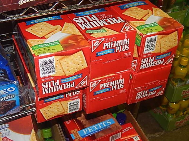 PREMIUM PLUS CRACKERS UNSALTED 6 BOXES 450G EA