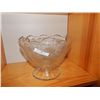 Image 1 : VINTAGE CRYSTAL ART DECO BOWL ON PEDESTAL