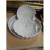 Image 2 : WHITE SERVING DISHES & LARGE SCALLOP SHELL PLATES AND OTHERS