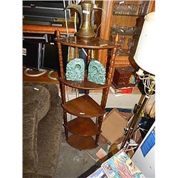 MAHOGANY CORNER SHELF