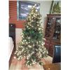 Image 1 : ARTIFICIAL CHRISTMAS TREE - LIGHTED - 7'TALL