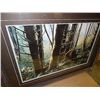Image 1 : FRAMED PRINT "WALKING IN THE FOREST - BEAR - TERRY ISAAC - APPROX. GALLERY VALUE $500