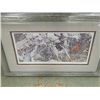 Image 1 : FRAMED LIMITED EDITION PRINT "FRESH SNOW - CARDINAL - ROBERT BATEMAN - APPROX. GALLERY VALUE $800