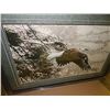 Image 1 : FRAMED PRINT "THROUGH THE FIRS - RON PARKER - APPROX. GALLERY VALUE $500.00