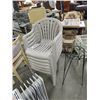 Image 1 : STACKING PATIO CHAIRS - 6