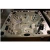 Image 2 : CAL SPAS 8' HOT TUB WITH GYPSUM INTERIOR AND TEAK EXTERIOR. COMES WITH: 60 JETS,