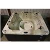 Image 2 : CAL SPAS 8' HOT TUB WITH EL DORADO INTERIOR AND SMOKE  EXTERIOR. COMES WITH 50 JETS,