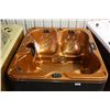 Image 2 : CAL SPAS  HOT TUB WITH COPPER  INTERIOR AND SMOKE EXTERIOR. COMES WITH 30 JETS,