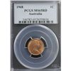 Image 1 : 1968 Australia 1c PCGS MS65RD