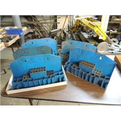 LOT 5 PLASTIC DRILL BIT ORGANIZERS
