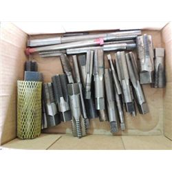 BOX LOT ASSORTED SIZES MACHINIST TAPS