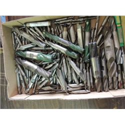 LARGE LOT OF VARIOUS SIZED END MILLS