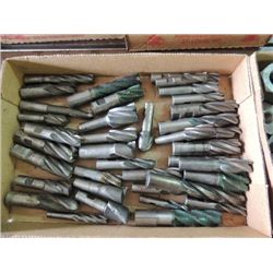 BOX LOT ASSORTED SIZES END MILLS