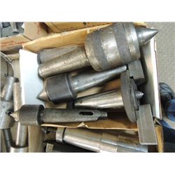 LOT 5 VARIOUS SIZES LATHE CENTERS