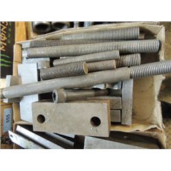 BOX LOT OF VARIOUS LENGTH 1" STUD CLAMPS