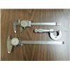 Image 1 : LOT 3 (2) MITUTOYO CALIBERS & 1 1" OD MICROMETER