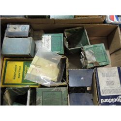 BOX LOT SHOP SUPPLIES: PRESSURE PLUGS, NUTS,