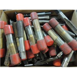 BOX LOT ASSORTED SIZES MACHINIST TAPS