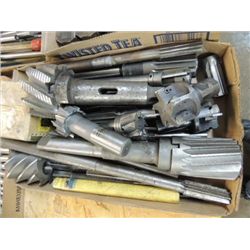 HUGE BOX LOT MACHINIST LARGE REAMER CUTTERS