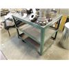 Image 2 : METAL 3 SHELF SHOP ROLLER CART