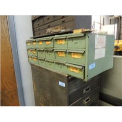 METAL 18 DRAWER SHOP PARTS ORGANIZER 34X18X11