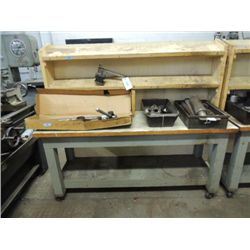 72X24 PINE CONSTRUCTION WORK BENCH & TOOL STORAGE